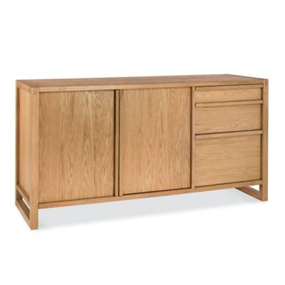 Debenhams Oak Studio wide sideboard