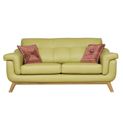 Pistachio Kadinksy medium leather sofa