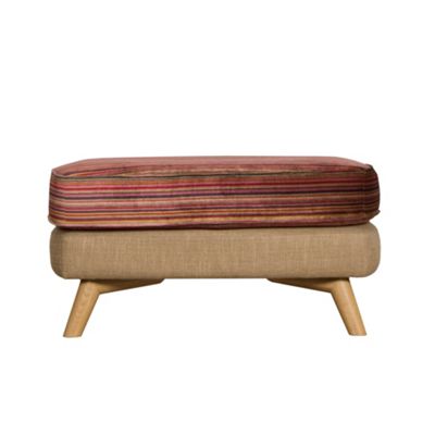 Marble Kadinksky fabric footstool