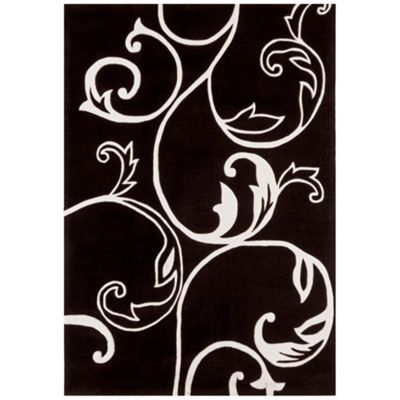 Black and white 'Eden Emma' rug