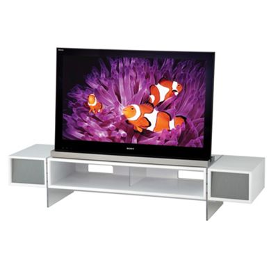 White Yatia large television stand