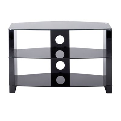 Black Ascent small television stand
