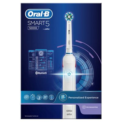 Oral-B - Pro 5000 Smartseries Power Rechargeable Electric Toothbrush ...