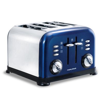Morphy Richards Blue 4 slice toaster: 44730