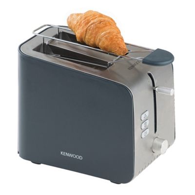 Brushed metal Eco slot two slice toaster - TTM150