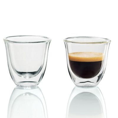 DeLonghi Pack of two 'Espresso' thermal glasses