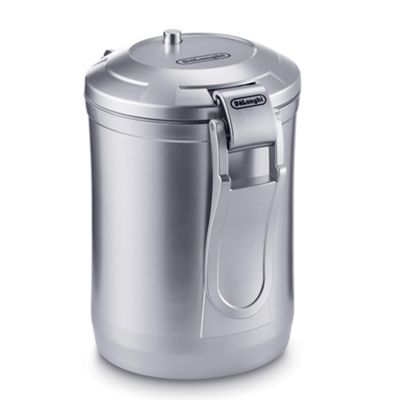 DeLonghi 500g Silver vacuum coffee canister
