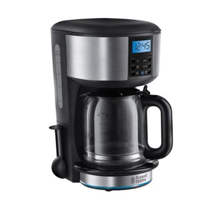 Russell Hobbs Black Buckingham digital filter coffee maker 20680-56 Debenhams