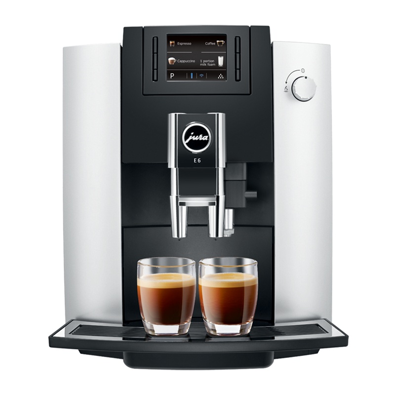 Jura - Platinum 'E6' Automatic Bean To Cup Coffee Machine 15079 Review