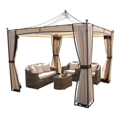 Debenhams Beige 'Galway' gazebo- at Debenhams