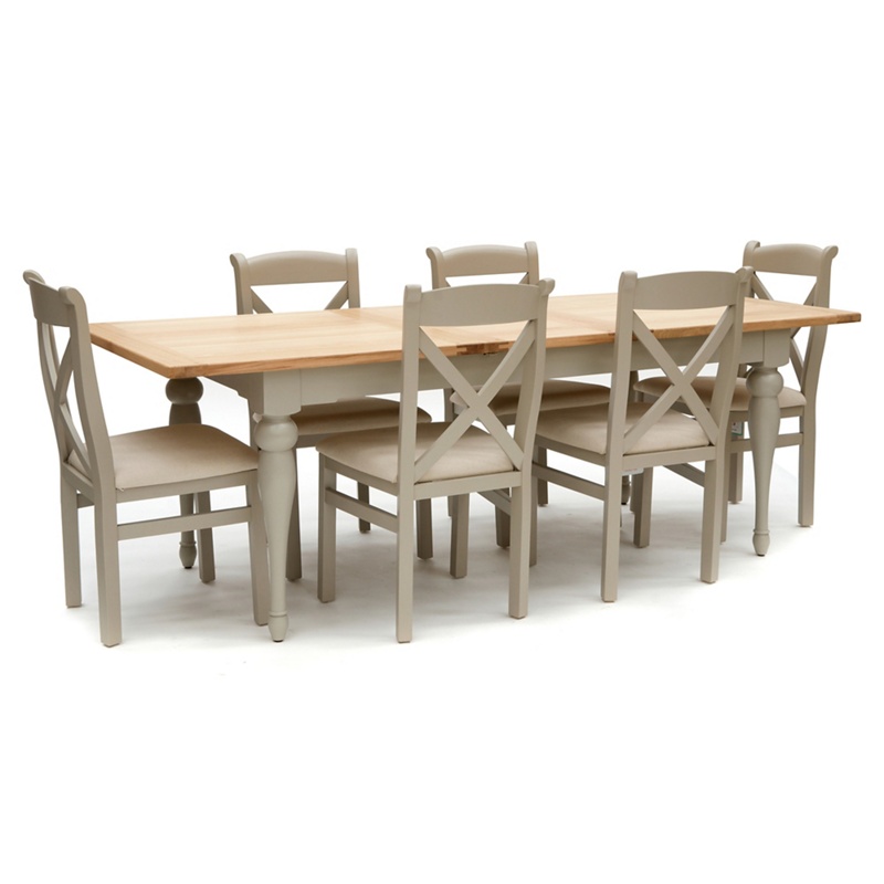 Willis & Gambier - White-Washed Oak And Painted 'Worcester' Large Extending Table And 6 Chairs Review