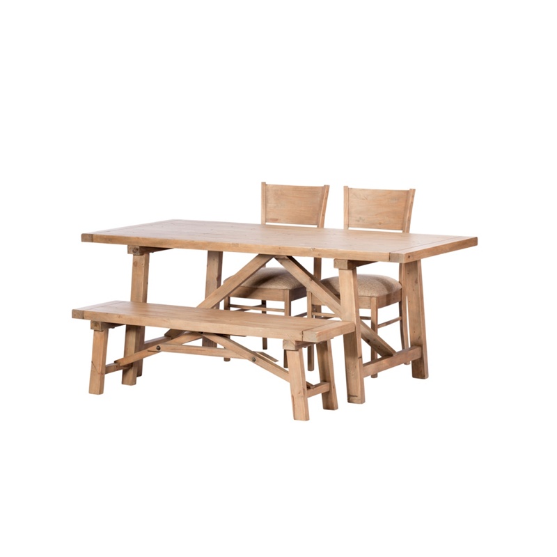 Debenhams - Reclaimed Wood 'Toscana' Fixed-Top Dining Table With 2 Chairs And A Bench Review