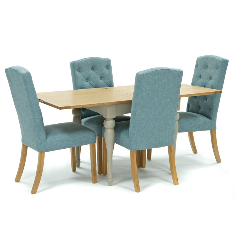 Willis & Gambier - Oak And Painted 'Worcester' Flip-Top Table And 4 Blue 'Stanza' Chairs Review