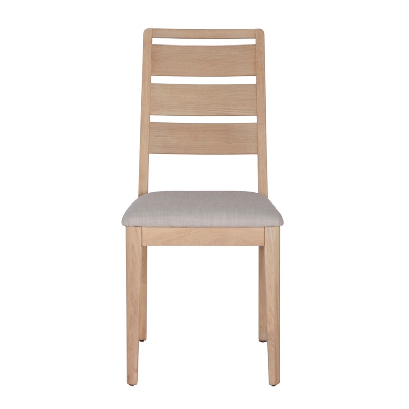 Corndell - Pair Of White Washed Oak 'Marlow' Chairs With Cream Seat Pads Review