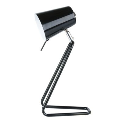 Present Time Black metal table lamp