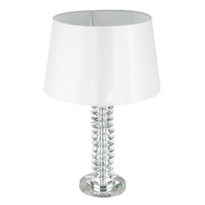 Layered crystal disc lamp