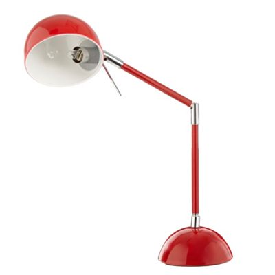 Red table lamp