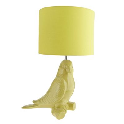 Green parrot table lamp