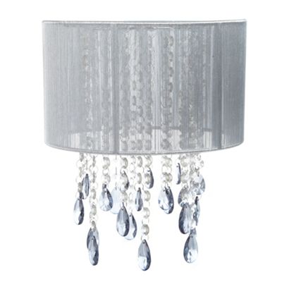 Aimbrey Silver hanging crystal ceiling light