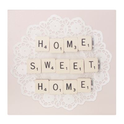 Pale pink Home Sweet Home picture