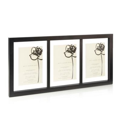 Black triple floating photo frame                                                                                               