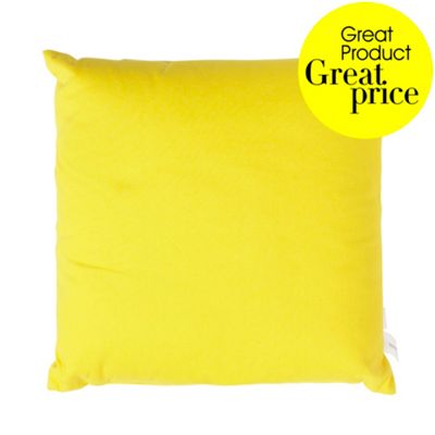 Yellow cotton cushion