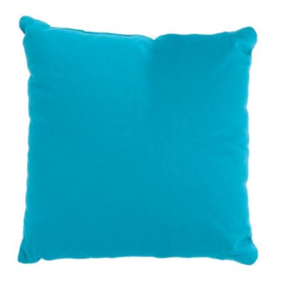 Turquoise cotton cushion