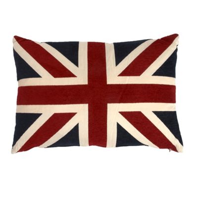 Union Jack canvas cushion