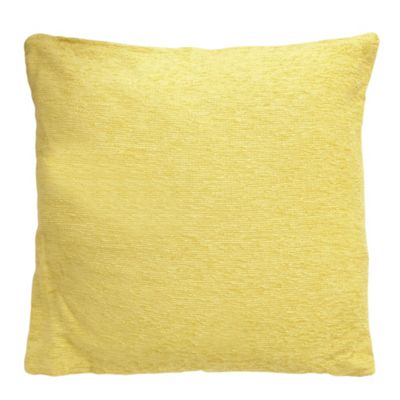 Yellow Mia chenille cushion