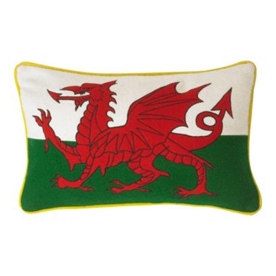 Welsh flag cushion