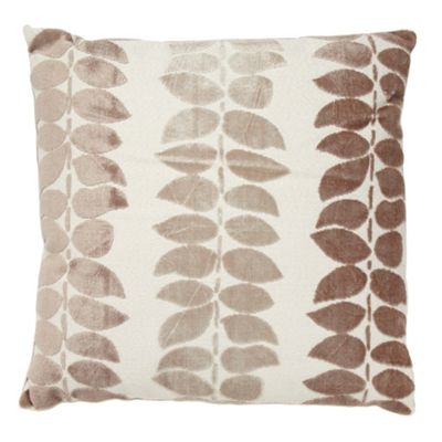 Light brown trailing leaf cushion