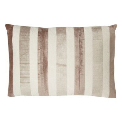 Light brown striped cushion