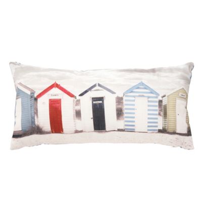 Debenhams Vintage beach huts cushion- at Debenhams