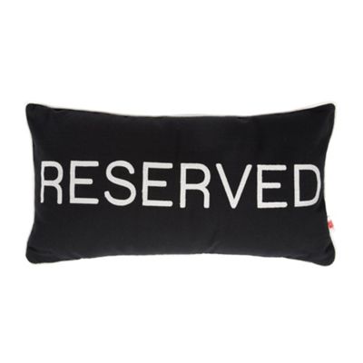 Black Reserved cushion