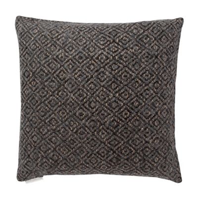 Dark grey diamond cushion