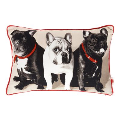 Red Trio of Dogs cushion