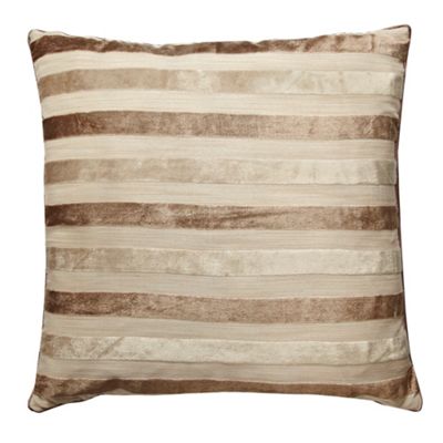 Taupe striped cushion                                                                                                           