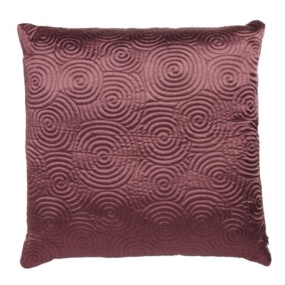 Mauve spiral stitched cushion                                                                                                   