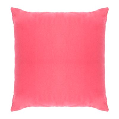 Pink cotton square cushion                                                                                                      