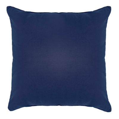 Navy cotton square cushion                                                                                                      