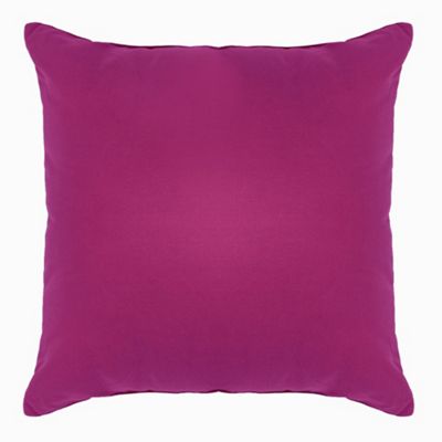 Plum cotton square cushion                                                                                                      