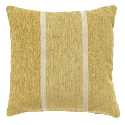 Green block stripe cushion