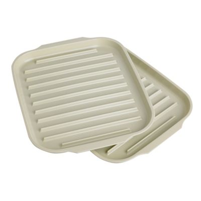 Set of two microwave bacon racks