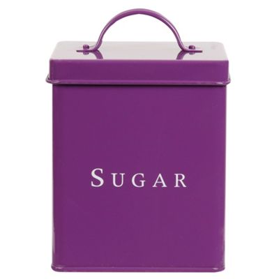 Purple sugar storage jar