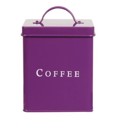 Purple coffee storage jar