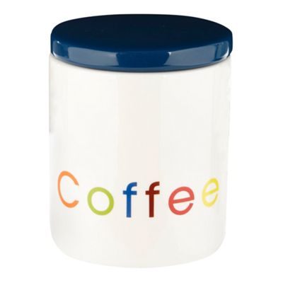 White Coffee storage jar