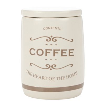 Ceramic 'The Heart of the Home' coffee jar                                                                                      