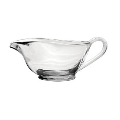 Glass sauce boat