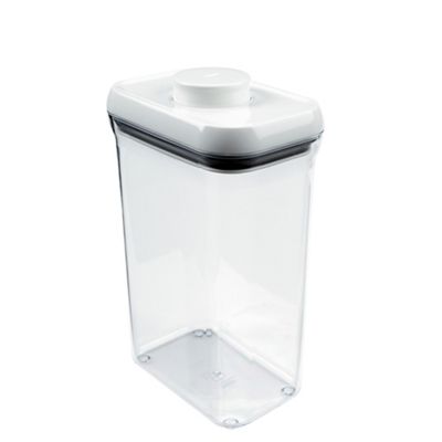 White rectangular 2.3L Pop container