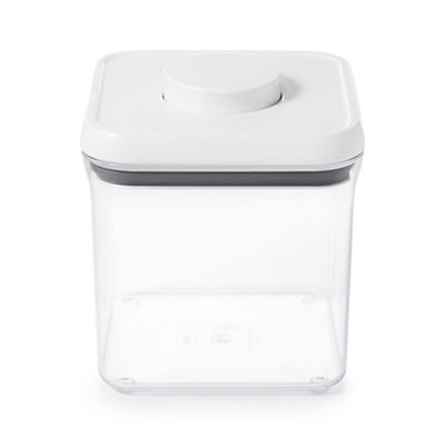 White large square 2.3L Pop container